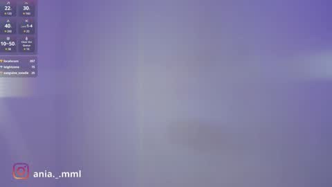 Snapshot of ania_mml chatting on January 2025 11:51:01 PM Ania online show from January 2025 11:51:01 PM