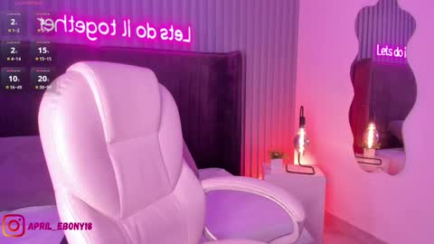Snapshot of april_ebony18_ chatting on February 2025 10:34:01 AM April online show from February 2025 10:34:01 AM