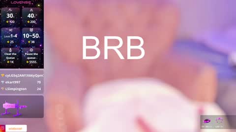 Snapshot of aria_burset chatting on February 2025 02:49:01 PM Aria online show from February 2025 02:49:01 PM