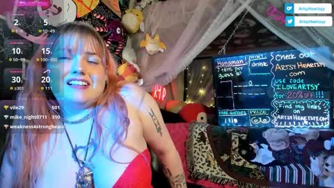 ArtsyHeartsyy online show from February 2026 06:22:01 AM