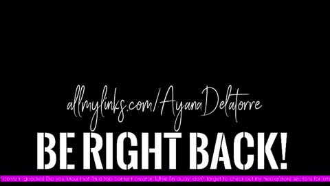 Ayana Delatorre online show from September 2025 02:00:02 AM