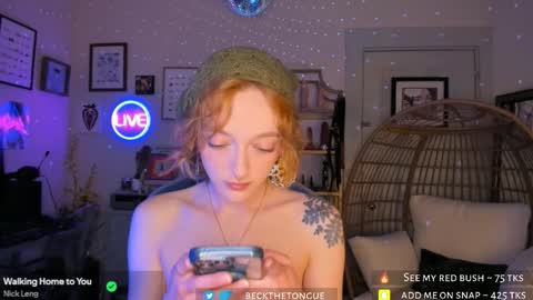 Snapshot of beckthetongue chatting on March 2026 10:35:01 PM Beck the tongue online show from March 2026 10:35:01 PM