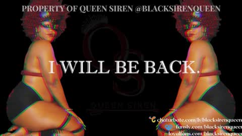 Snapshot of blacksirenqueen chatting on November 2025 01:33:01 AM Queen Siren online show from November 2025 01:33:01 AM
