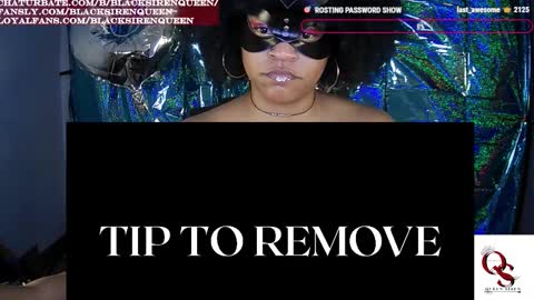 Snapshot of blacksirenqueen chatting on March 2026 06:58:01 AM Queen Siren online show from March 2026 06:58:01 AM