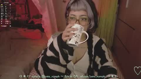 Snapshot of blushing_nymph chatting on June 2026 03:25:01 AM Im Nym Justa nymph on twitter and IG online show from June 2026 03:25:01 AM