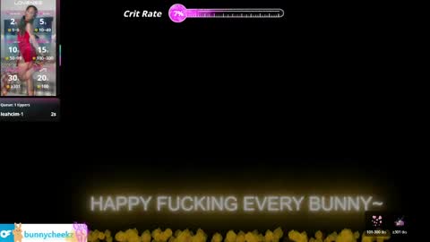 Snapshot of bunnycheekz chatting on April 2026 02:33:01 PM Tokki bunny online show from April 2026 02:33:01 PM