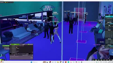 Snapshot of cassicd chatting on September 2025 08:58:02 AM Cassi online show from September 2025 08:58:02 AM