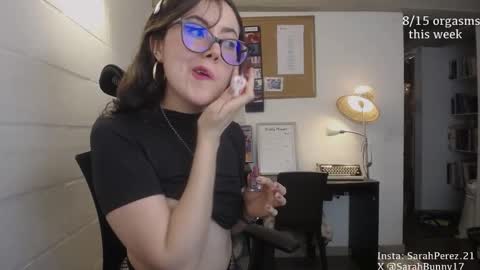 Snapshot of cherrybunny21 chatting on January 2025 02:38:02 AM Sarah Prez online show from January 2025 02:38:02 AM