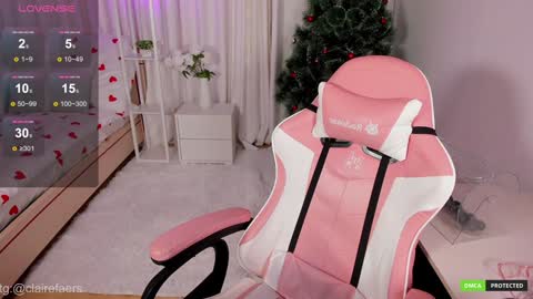 Snapshot of clairefaers chatting on December 2024 01:43:02 PM Claire Faers online show from December 2024 01:43:02 PM