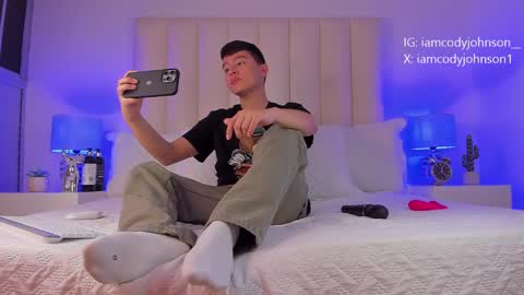Snapshot of cody_johnsonn_ chatting on January 2025 08:01:01 PM CODY online show from January 2025 08:01:01 PM