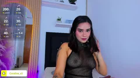 Snapshot of coraline_v chatting on May 2026 12:09:02 PM Coraline connected from 10 pm to 6 am Colombia time online show from May 2026 12:09:02 PM