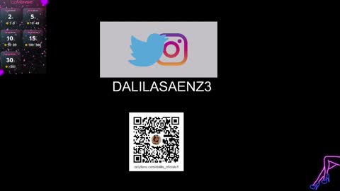 Snapshot of dalila_oficials chatting on January 2025 12:05:02 AM online show from January 2025 12:05:02 AM
