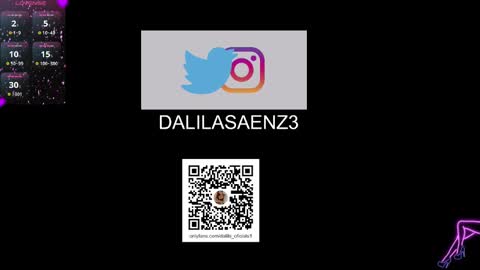 Snapshot of dalila_oficials chatting on January 2025 11:18:02 PM online show from January 2025 11:18:02 PM