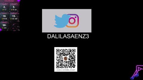 Snapshot of dalila_oficials chatting on February 2025 02:32:02 AM online show from February 2025 02:32:02 AM