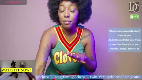 Snapshot of dchcco chatting on March 2026 12:59:01 AM Duchess Coco - Coco Puffs online show from March 2026 12:59:01 AM