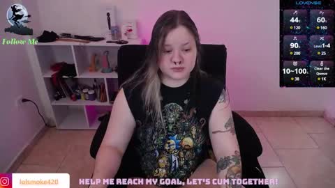 Snapshot of destroyall420 chatting on February 2025 09:48:02 PM Lola Bdsm and fries online show from February 2025 09:48:02 PM