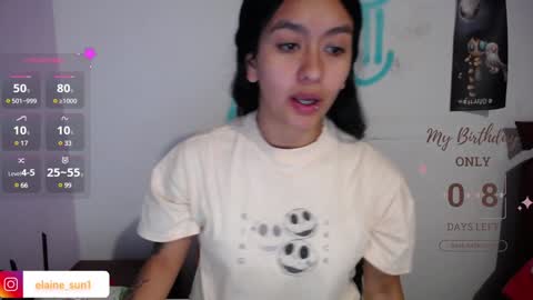 Snapshot of elaine_sun chatting on January 2025 03:18:02 AM Elaine eli online show from January 2025 03:18:02 AM