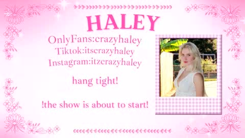 Snapshot of haleycrazy chatting on January 2026 02:32:01 PM Haley online show from January 2026 02:32:01 PM