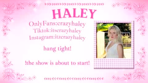 Snapshot of haleycrazy chatting on March 2026 03:12:02 PM Haley online show from March 2026 03:12:02 PM