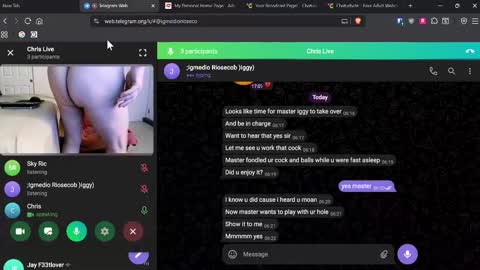 Snapshot of icihristopher chatting on October 2025 01:22:01 PM Christopher online show from October 2025 01:22:01 PM