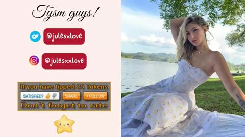 Snapshot of julesxdann chatting on October 2025 03:24:02 AM Jules and Dann  Dont forget to give us thumps up online show from October 2025 03:24:02 AM