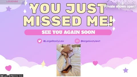 Snapshot of largebootylexi chatting on January 2025 08:31:02 AM Lexi online show from January 2025 08:31:02 AM