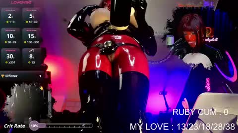 Snapshot of latexrubydoll chatting on April 2026 02:38:02 AM Latex Ruby online show from April 2026 02:38:02 AM