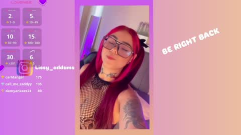 Snapshot of lissy_addams chatting on January 2025 06:24:01 AM Lissy online show from January 2025 06:24:01 AM