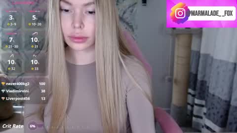 Snapshot of marmalade_fox chatting on March 2026 05:05:01 PM Marmalade Fox online show from March 2026 05:05:01 PM