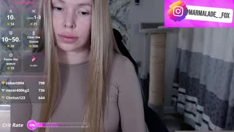 Snapshot of marmalade_fox chatting on April 2026 04:59:01 PM Marmalade Fox online show from April 2026 04:59:01 PM