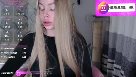 Snapshot of marmalade_fox chatting on April 2026 03:32:02 PM Marmalade Fox online show from April 2026 03:32:02 PM