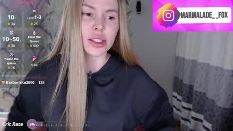 Snapshot of marmalade_fox chatting on April 2026 05:29:01 PM Marmalade Fox online show from April 2026 05:29:01 PM