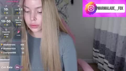 Snapshot of marmalade_fox chatting on April 2026 06:19:02 PM Marmalade Fox online show from April 2026 06:19:02 PM