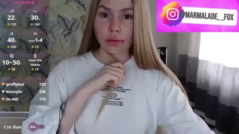 Snapshot of marmalade_fox chatting on July 2026 05:10:02 AM Marmalade Fox online show from July 2026 05:10:02 AM