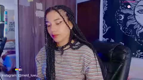 Snapshot of mel_dahlia chatting on March 2026 01:59:01 PM Melissa - - Please help me to reach 100 thumbs up online show from March 2026 01:59:01 PM