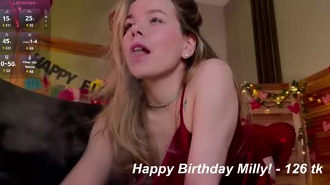 Snapshot of milly_shy chatting on February 2025 08:07:01 AM Milly online show from February 2025 08:07:01 AM