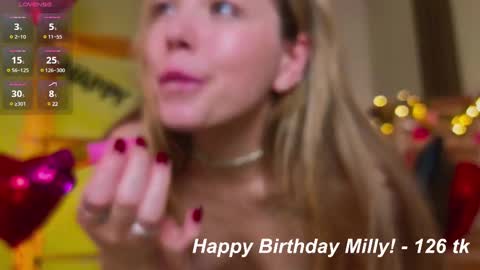 Snapshot of milly_shy chatting on February 2025 02:16:02 PM Milly online show from February 2025 02:16:02 PM