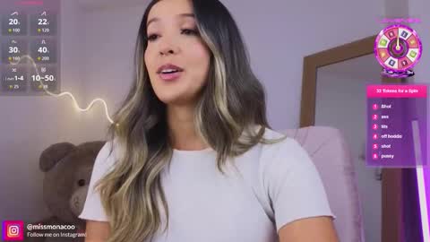 Snapshot of missmonaco chatting on March 2026 12:45:01 AM Emma Rivera online show from March 2026 12:45:01 AM