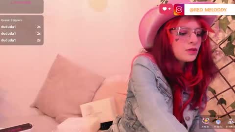 Snapshot of redmeloddy chatting on October 2025 09:36:01 PM Meloddy online show from October 2025 09:36:01 PM