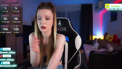 Snapshot of rosesarered97 chatting on February 2026 08:28:01 PM Abbygail online show from February 2026 08:28:01 PM