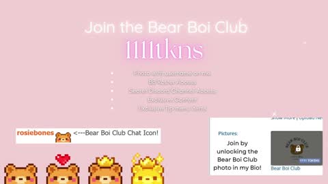 Rosie Bones online show from October 2025 10:19:01 PM