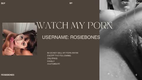Rosie Bones online show from July 2026 06:40:02 PM