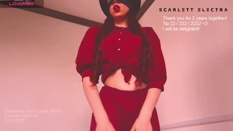 Snapshot of scarlett_electra chatting on October 2025 03:22:01 PM SCARLETT ELECTRA - online show from October 2025 03:22:01 PM