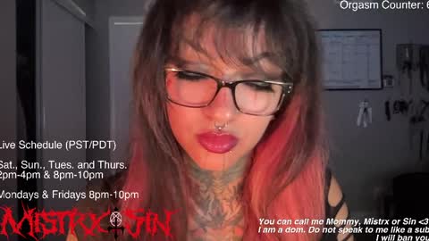 Snapshot of sinfulincubus chatting on June 2026 12:15:02 AM Mistrx Sin online show from June 2026 12:15:02 AM