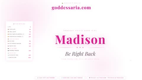 Snapshot of sissymaddieee chatting on March 2026 12:31:02 PM sissymaddieee online show from March 2026 12:31:02 PM