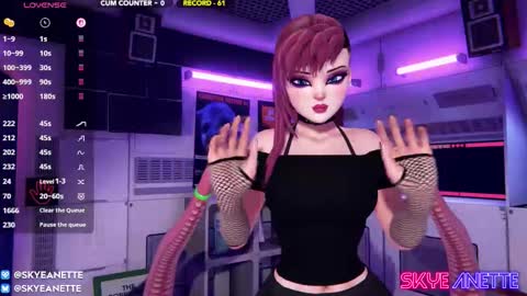 Snapshot of skyeanette chatting on March 2026 01:10:02 AM SkyeAnette online show from March 2026 01:10:02 AM