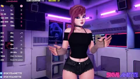 Snapshot of skyeanette chatting on April 2026 01:10:01 AM SkyeAnette online show from April 2026 01:10:01 AM