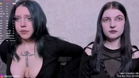 Snapshot of sleepingduo chatting on April 2026 01:19:01 PM Hi We are Iva and Angela Nice to meet u 3 online show from April 2026 01:19:01 PM