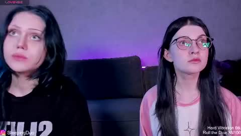 Snapshot of sleepingduo chatting on June 2026 08:06:01 PM Hi We are Iva and Angela Nice to meet u 3 online show from June 2026 08:06:01 PM