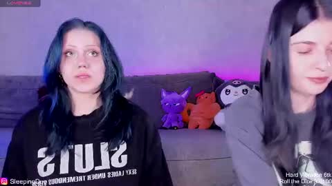 Snapshot of sleepingduo chatting on June 2026 02:54:02 PM Hi We are Iva and Angela Nice to meet u 3 online show from June 2026 02:54:02 PM